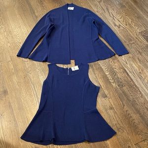 Eileen Fisher Woman’s 2 Pc Navy Sweater Set